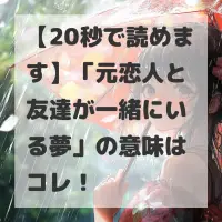 元恋人と友達が一緒にいる夢のサムネイル
