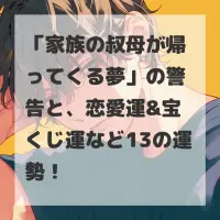 家族の叔母が帰ってくる夢のサムネイル画像