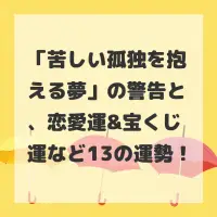 苦しい孤独を抱える夢のサムネイル