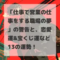 仕事で営業の仕事をする職場の夢のサムネイル