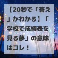 学校で成績表を見る夢のサムネイル