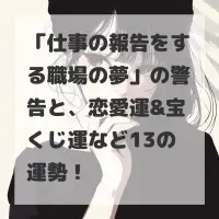 仕事の報告をする職場の夢のサムネイル