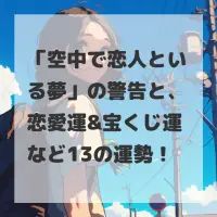 空中で恋人といる夢のサムネイル