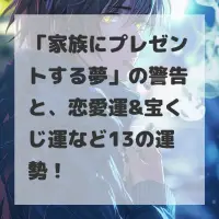 家族にプレゼントする夢のサムネイル画像