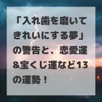 入れ歯を磨いてきれいにする夢のサムネイル