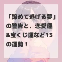 諦めて逃げる夢のサムネイル