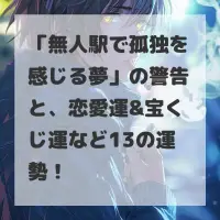 無人駅で孤独を感じる夢のサムネイル