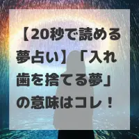 入れ歯を捨てる夢のサムネイル