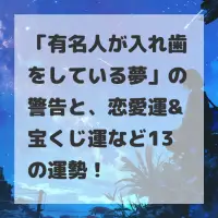 有名人が入れ歯をしている夢のサムネイル
