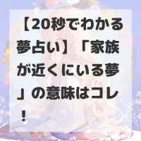 家族が近くにいる夢のサムネイル画像
