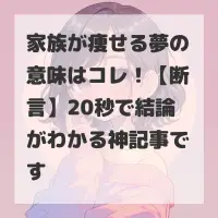 家族が痩せる夢のサムネイル