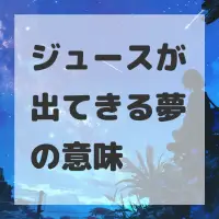 ジュースが出てきる夢のサムネイル