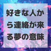 好きな人から連絡が来る夢のサムネイル
