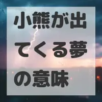 小熊が出てくる夢のサムネイル