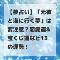 元彼と海に行く夢のサムネイル