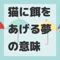 猫に餌をあげる夢のサムネイル