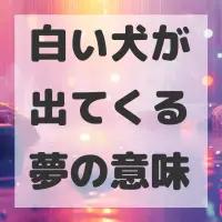 白い犬が出てくる夢のサムネイル