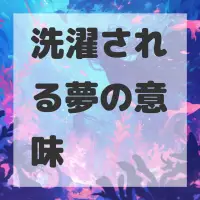 洗濯される夢のサムネイル