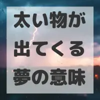 太い物が出てくる夢のサムネイル