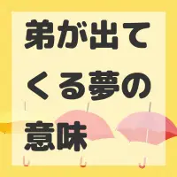 弟が出てくる夢のサムネイル