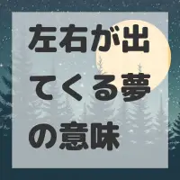 左右が出てくる夢のサムネイル