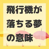 飛行機が落ちる夢のサムネイル