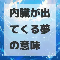 内臓が出てくる夢のサムネイル