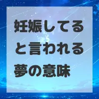 妊娠してると言われる夢のサムネイル