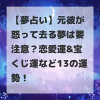 元彼が怒って去る夢のサムネイル