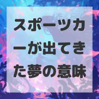 スポーツカーが出てきた夢のサムネイル
