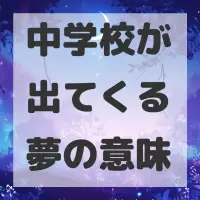 中学校が出てくる夢のサムネイル