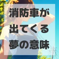 消防車が出てくる夢のサムネイル