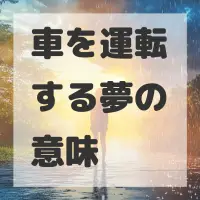 車を運転する夢のサムネイル