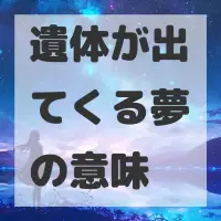遺体が出てくる夢のサムネイル