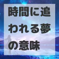 時間に追われる夢のサムネイル