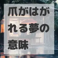 爪がはがれる夢のサムネイル