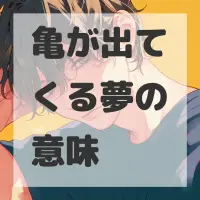 亀が出てくる夢のサムネイル