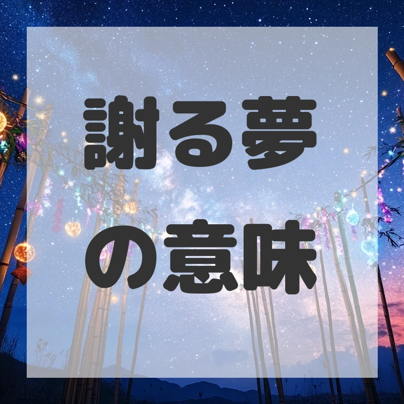 謝る夢のサムネイル画像