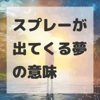 スプレーが出てくる夢のサムネイル
