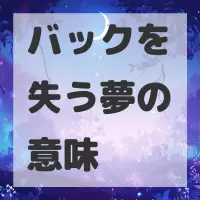 バックを失う夢のサムネイル