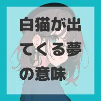 白猫が出てくる夢のサムネイル