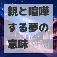 親と喧嘩する夢のサムネイル