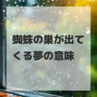 蜘蛛の巣が出てくる夢のサムネイル