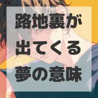 路地裏が出てくる夢のサムネイル
