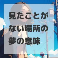 見たことがない場所の夢のサムネイル