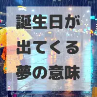 誕生日が出てくる夢のサムネイル