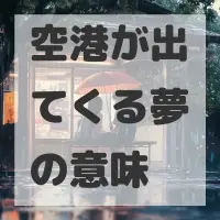 空港が出てくる夢のサムネイル