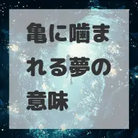 亀に噛まれる夢のサムネイル