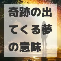 奇跡の出てくる夢のサムネイル