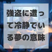 強盗に遭って冷静でいる夢のサムネイル